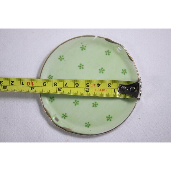 AS IS Miniature porcelain Tea Service Occupied Japan, Vintage Fairy green tea - Picture 10 of 10